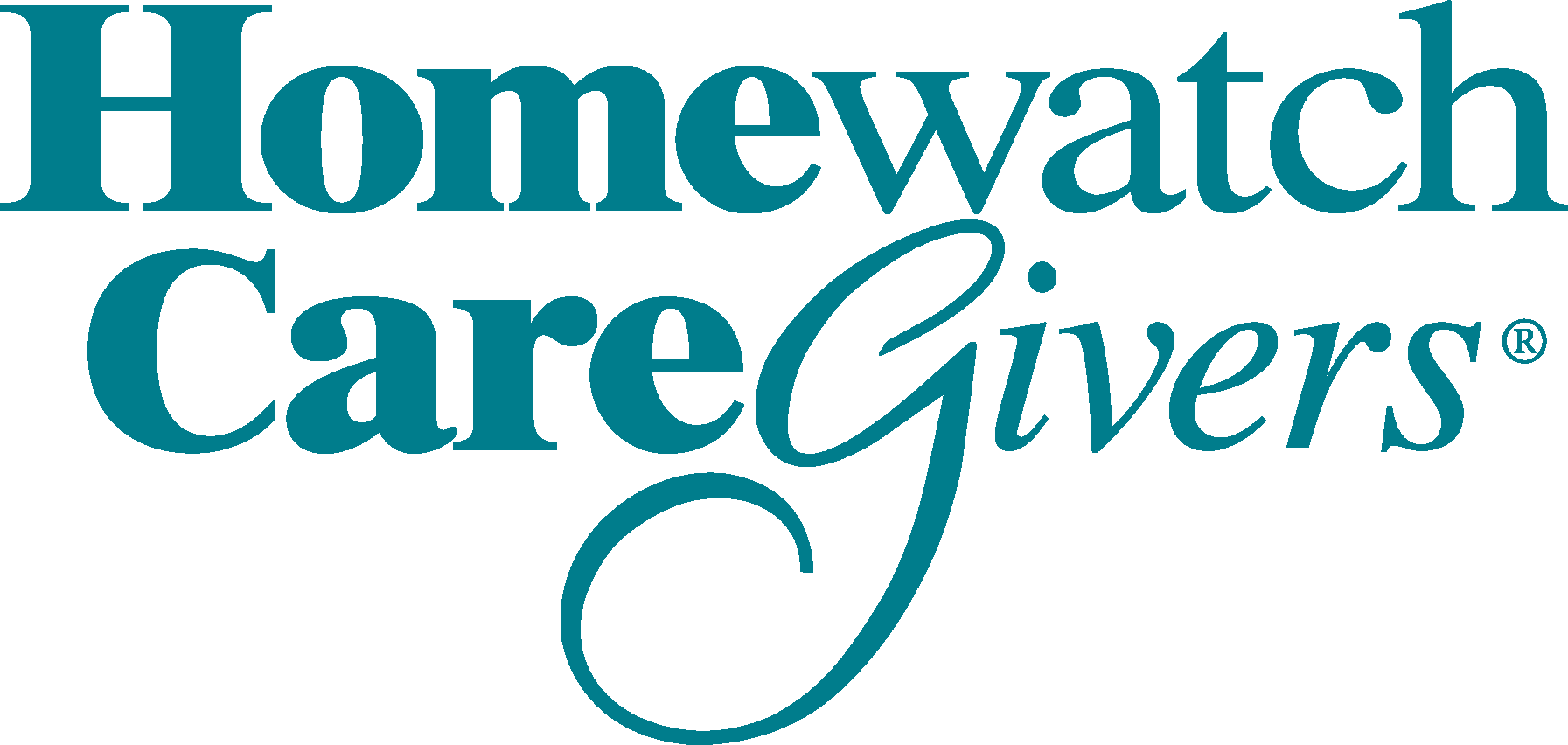 Homewatch CAREgIVERS LOGO IN GREEN